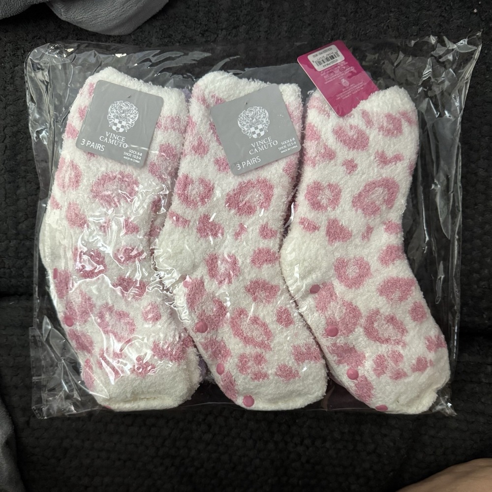 NWT 45‎ Pairs Fuzzy Slipper Socks Vince Camuto Multi Packs Gift Stocking Stuffer